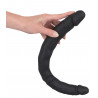 Czarne dildo lesbijskie silikonowe podwójne 40cm