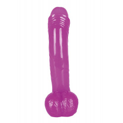 Przyjemne miękkie dildo z przyssawką penis 19cm