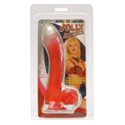 Żelowe dildo realistyczne z jądrami przyssawka 15c