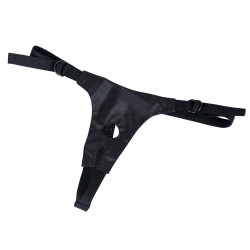 Uprząż szelki majtki do strap-on 3 penisy dildo