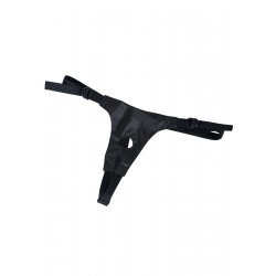 Uprząż szelki majtki do strap-on 3 penisy dildo