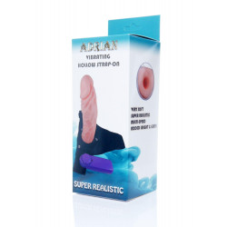Strapon proteza penisa pusta dildo wibrator 16cm
