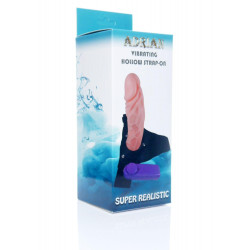 Strapon proteza penisa pusta dildo wibrator 16cm