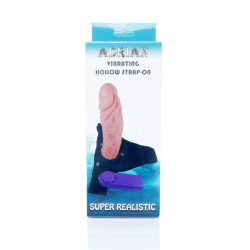 Strapon proteza penisa pusta dildo wibrator 16cm