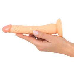 Dildo na przyssawce naturalny rozmiar wąskie 18cm