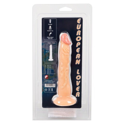 Dildo na przyssawce naturalny rozmiar wąskie 18cm