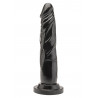 Dildo naturalne sztuczny czarny penis członek 18cm