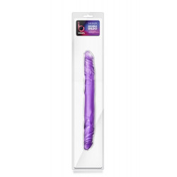 Dildo-b yours 14""""double dildo purple