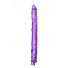 Dildo-b yours 14""""double dildo purple