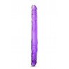 Dildo-b yours 14""""double dildo purple