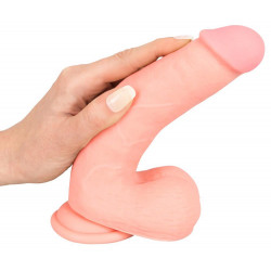 Duże grube dildo jak żywy penis na przyssawce 20cm