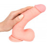 Duże grube dildo jak żywy penis na przyssawce 20cm