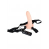 Wibrator jak penis na paskach uprząż dildo 17cm