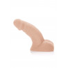 Lekko zgięte dildo realistyczny wygląd 12.75 cm