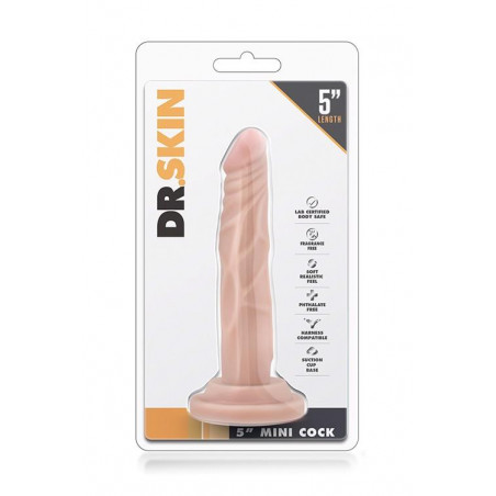 Dildo-dr. skin 5 inch mini cock flesh