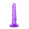 Dildo-naturally yours 5inch mini cock purple