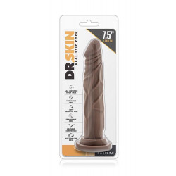 Dildo-dr. skin realistic cock 7.5 chocolate