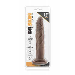 Dildo-dr. skin realistic cock 7.5 chocolate