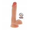 Dual density dildo6 inch balls