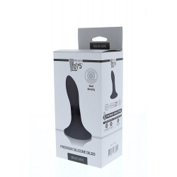 Silikonowe dildo czarne penetracja anusa i waginy