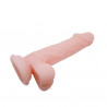 Duże grube dildo z przyssawką i jądrami sex 16cm