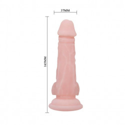 Duże grube dildo z przyssawką i jądrami sex 16cm