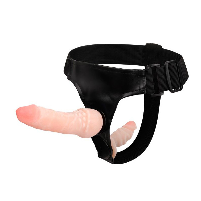 Podwójna penetracja uprząż strapon 2 dildo penisy Podwójna penetracja uprząż strapon 2 dildo penisy