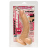 Cieliste dildo wyżyłowany penis z przyssawką 19 cm