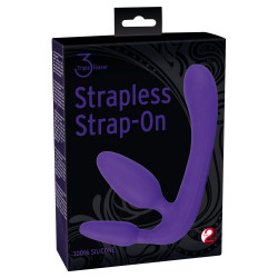 Potrójne dildo strap-on penetracja każdej dziurki