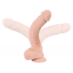 Realistyczne wyżyłowane dildo przyssawka 29,5 cm