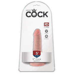Realistyczny żylasty penis dildo z przyssawką 14cm