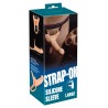 Strap-on dildo przedłużenie penisa elastyczne 26cm