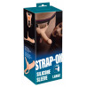 Strap-on dildo przedłużenie penisa elastyczne 26cm