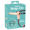 Wibrator strap-on uprząż paski 10 trybów 15cm sex
