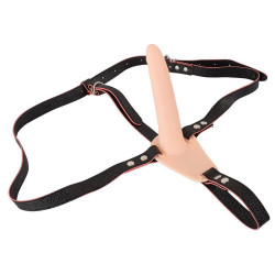 Wibrator strap-on uprząż paski 10 trybów 15cm sex