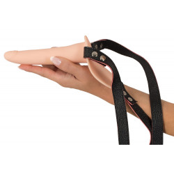 Wibrator strap-on uprząż paski 10 trybów 15cm sex