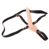 Wibrator strap-on uprząż paski 10 trybów 15cm sex