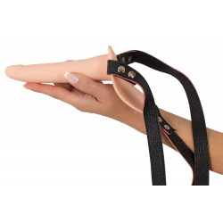 Wibrator strap-on uprząż paski 10 trybów 15cm sex