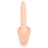 Wibrator strap-on uprząż paski 10 trybów 15cm sex