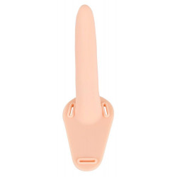 Wibrator strap-on uprząż paski 10 trybów 15cm sex