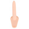 Wibrator strap-on uprząż paski 10 trybów 15cm sex
